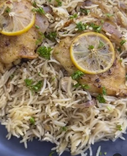 Greek Lemon Chicken with Rice