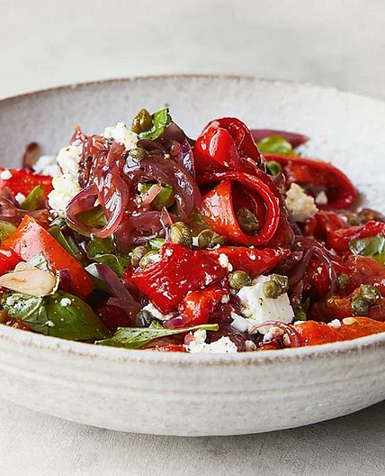 Peperonata with Capers & Feta