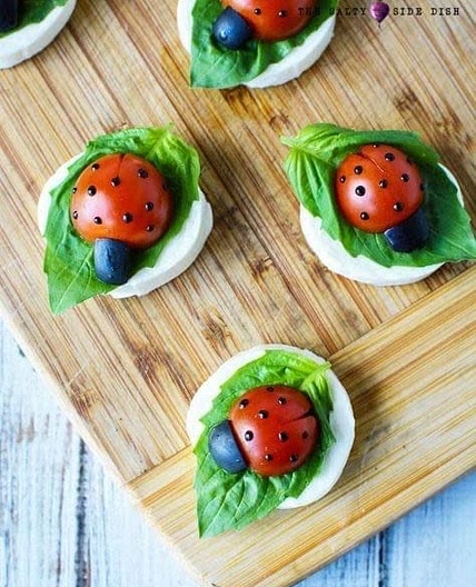 Ladybug Caprese Appetizer