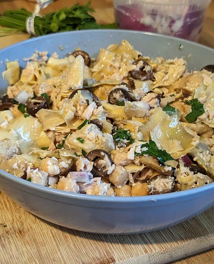 Doffy's Tuna Chickpea & Artichoke Salad Thingy