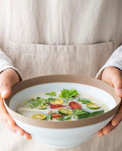 Tom Yum mushrooms soup vegan