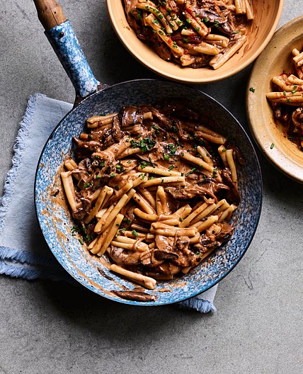 Vegan mushroom stroganoff recipe