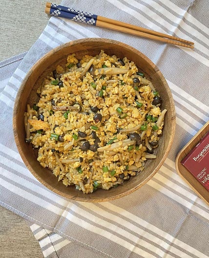 Green Bean Crispy Fried Rice Vegan