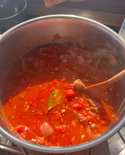 “Red” Sauce with Beef