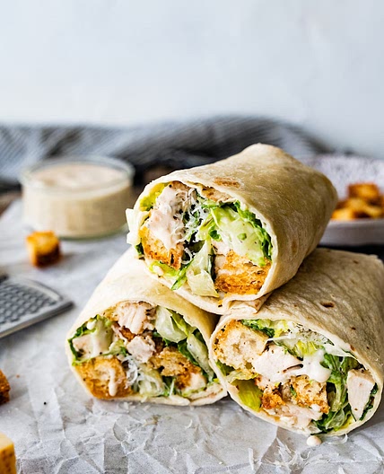 Chicken Caesar Wraps