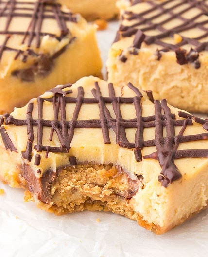 Reese's Peanut Butter Cup Cheesecake Bars