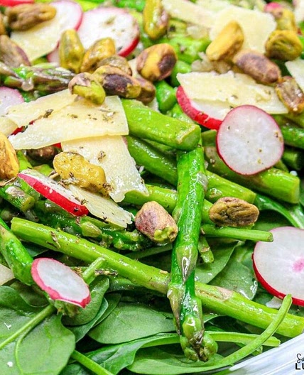 Spring Green Salad with Asparagus and Radishes Recipe