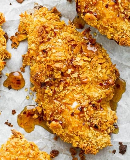 Corn Flakes Hot Honey Chicken