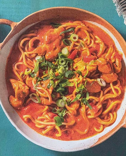 Fragrant Chicken Lanska & noodles