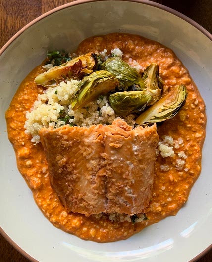 Romesco Salmon [30 min dinner]