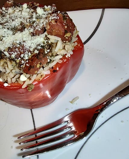 Stuffed Red Bell Peppers