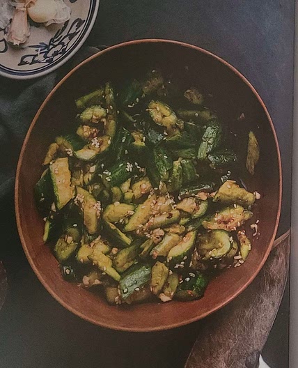 Smashed Cucumber Salad