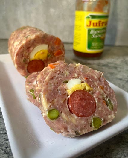Cheesy Pork Embotido - Filipino Meatloaf