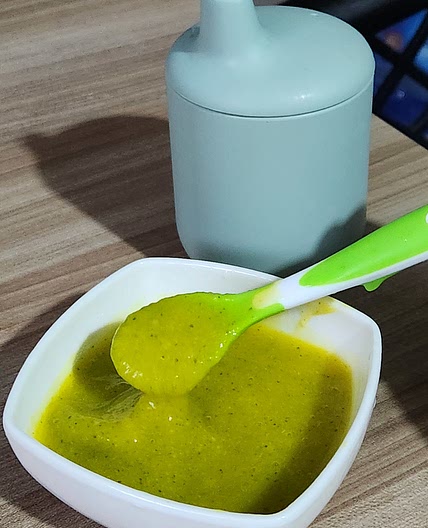 Puré de zapallo con brocoli