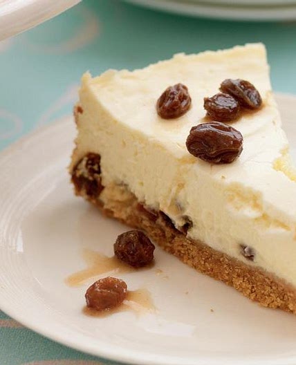 Rum and Raisin Baked Cheesecake