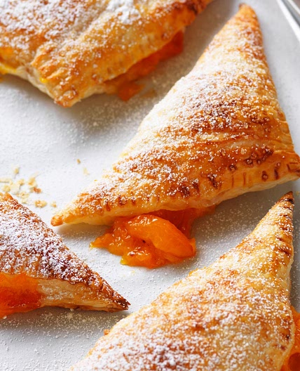 Apricot Turnover with Sugared Puff Pastry