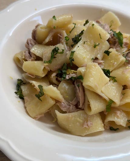 Lemon Tuna Pasta 🍋🐟