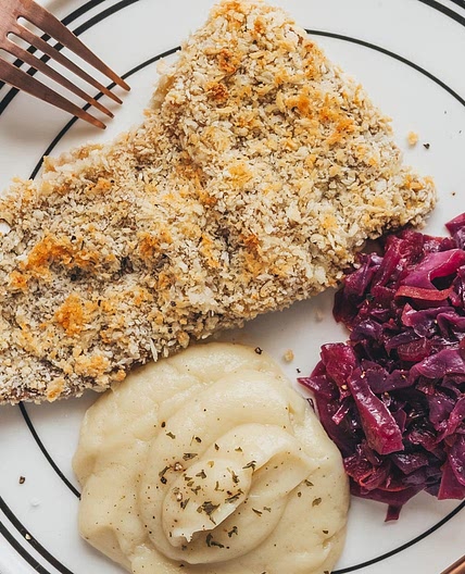 Baked Veal Schnitzel