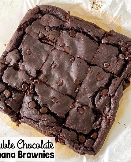 Double Chocolate Banana Brownies