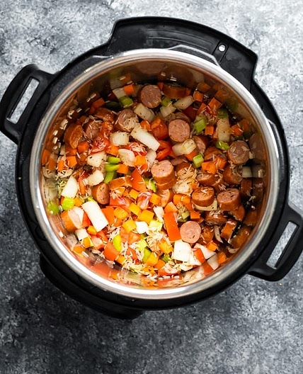Instant Pot Cajun Rice and Sausage - Sweet Peas and Saffron
