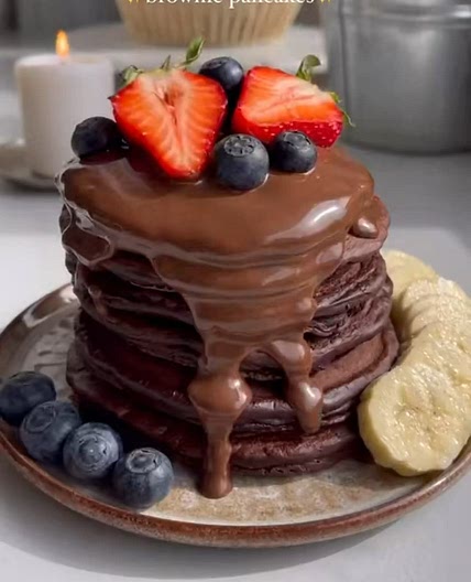 Brownie pancakes