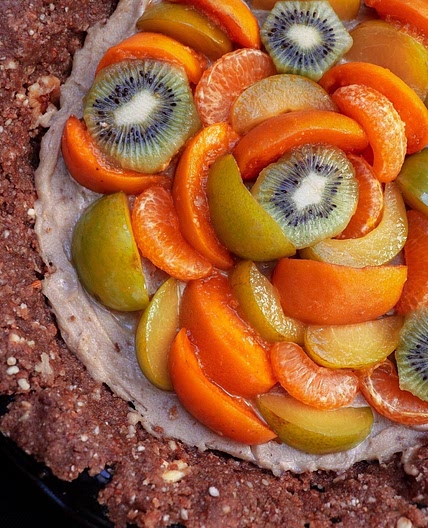 No Bake Fruit Tart (dairy free)