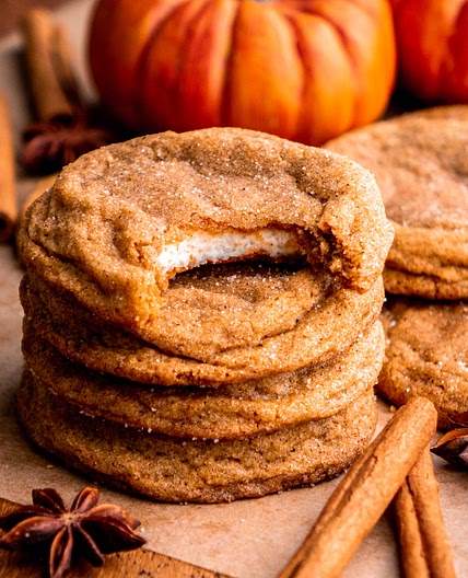Pumpkin Cheesecake Cookies