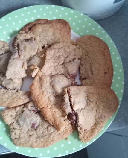 Soft chocolate and coconut cookies