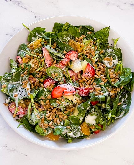 Strawberry Spinach Salad -