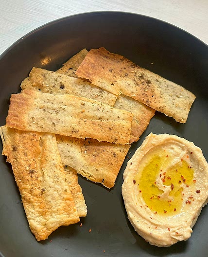 Sourdough Za'atar Crackers
