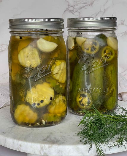 Homemade pickles 