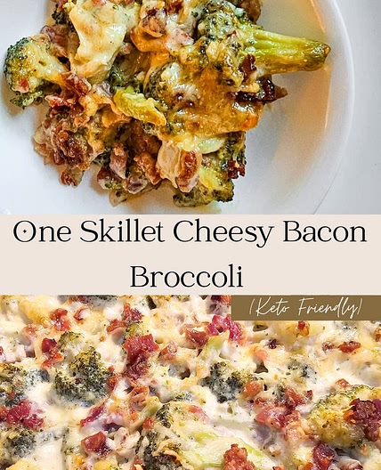 One-Skillet Cheesy Bacon Broccoli