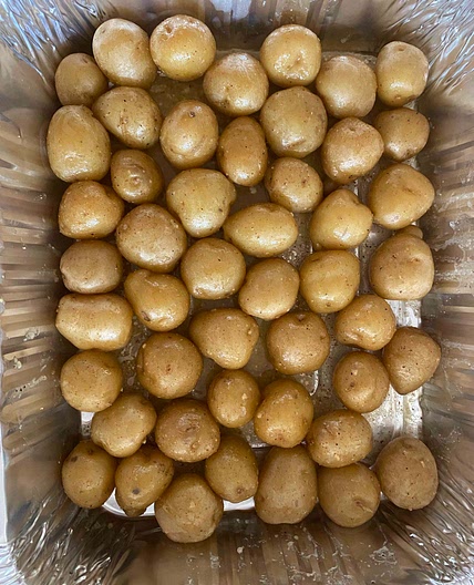 lemon maple mustard potatoes 