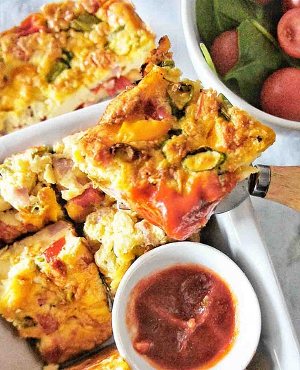 Breakfast Sausage Egg Slices