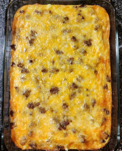 Maple Sausage Egg & Cheese Bake