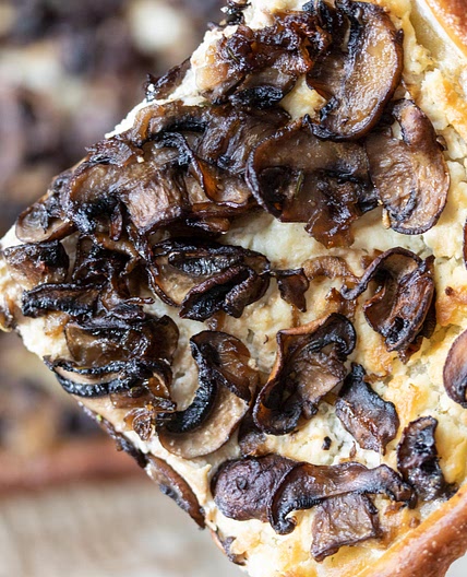 Mushroom Goat Cheese Tarte