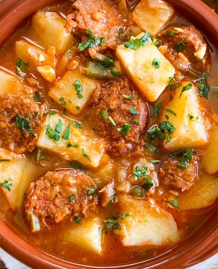 Rioja stew with chorizo and potato