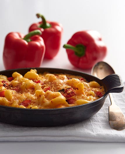 Roasted pepper macaroni cheese