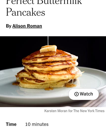 Perfect Buttermilk Pancakes