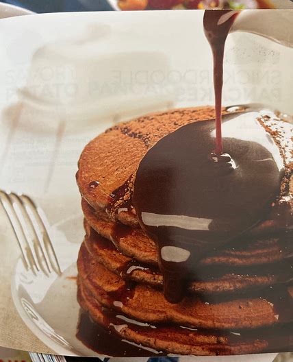 Chocolate Brownie Pancakes for Mini Maker Griddle