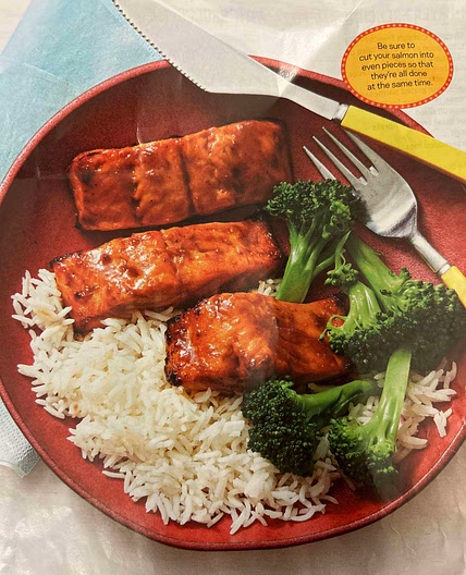 Air fryer Hoisin-Glazed Salmon