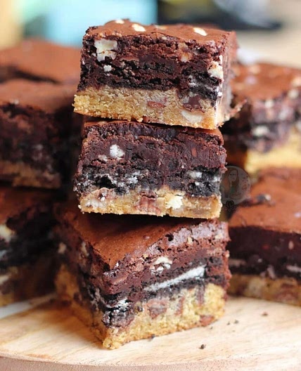Cookie oreo brownies