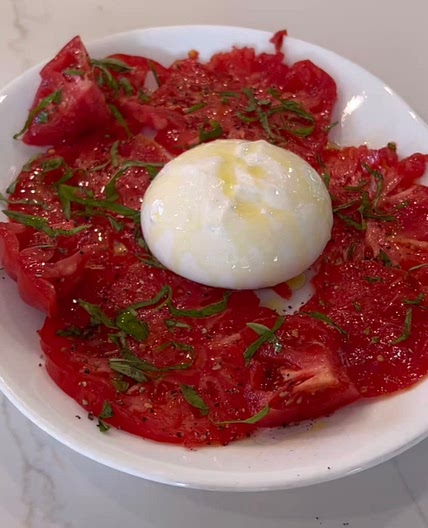 Heirloom Tomatoes and Burrata
