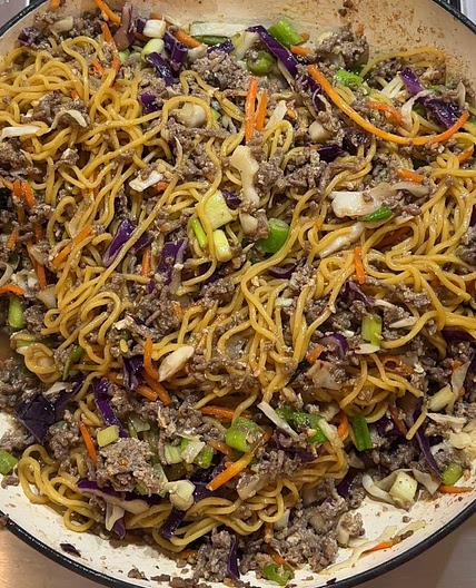 Quick Beef Chow Mein