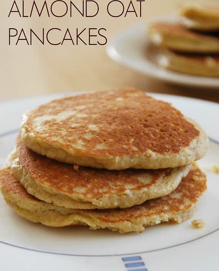 Tender almond pancakes