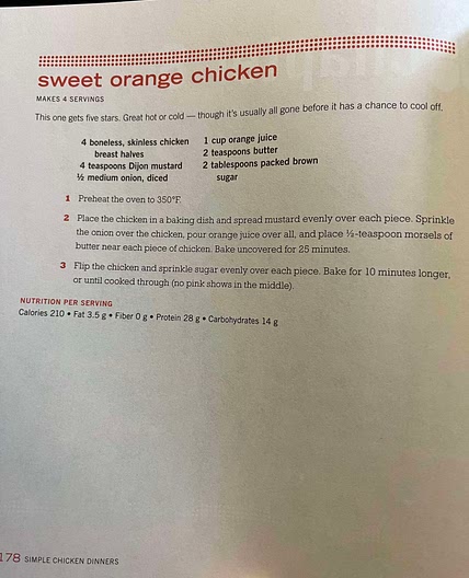 Sweet Orange Chicken