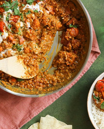 Roast Sweet Potato Dahl | BOSH!