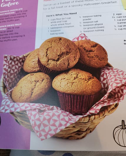 Peanut butter chocolate pumpkin muffin