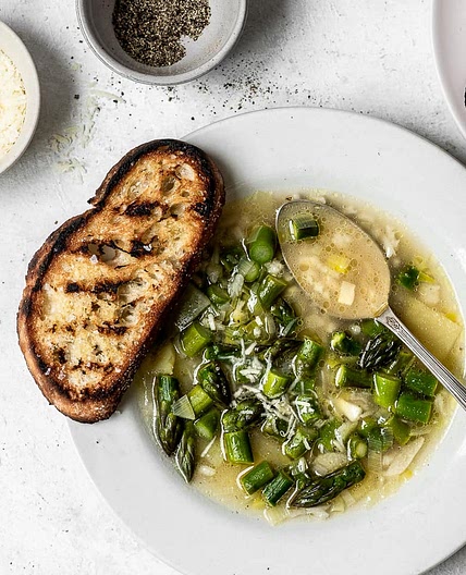 Asparagus And Rice Soup