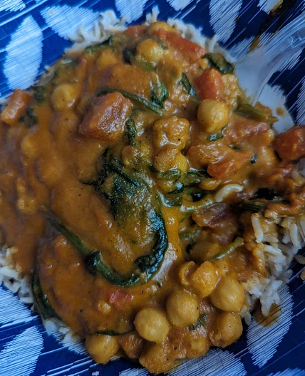 Tikka Masala Inspired Chickpea Curry